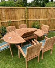 Load image into Gallery viewer, Windsor 6 Seater Extending Dinning Set